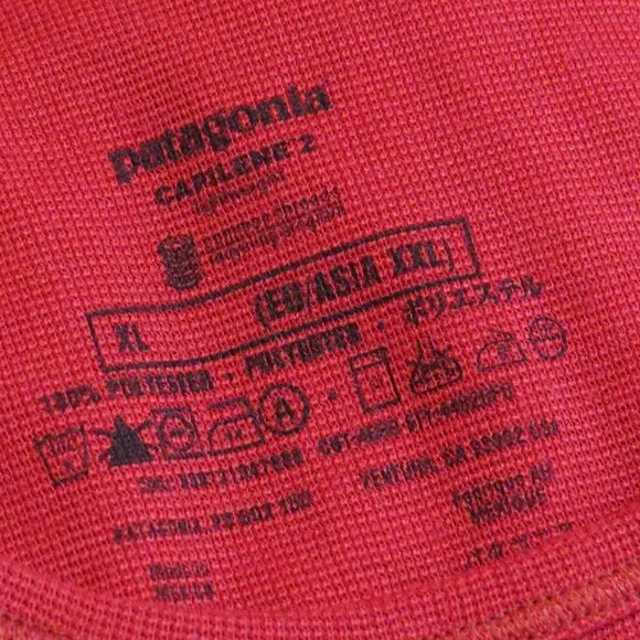Patagonia Capilene 2 Women's Shirt Base Layer SIZE XL Red - Picture 7 of 11